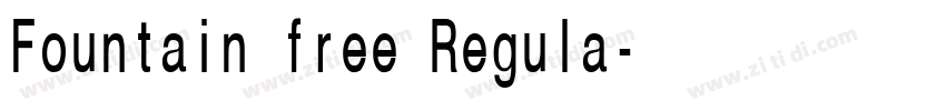 Fountain free Regula字体转换